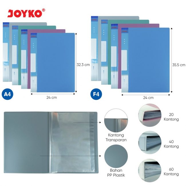 Document Keeper Clear Holder Map File Dokumen Folder Joyko DK – DK1A4-20 (24)