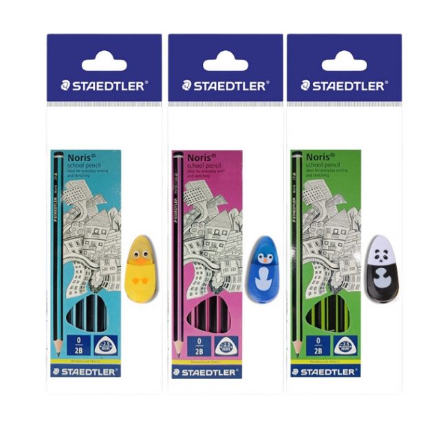 STAEDTLER Pensil Noris Triangular 2B – 1 Box 12 Pcs – (14)