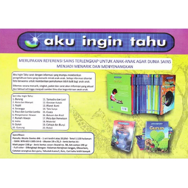 Buku seri Aku Ingin Tahu